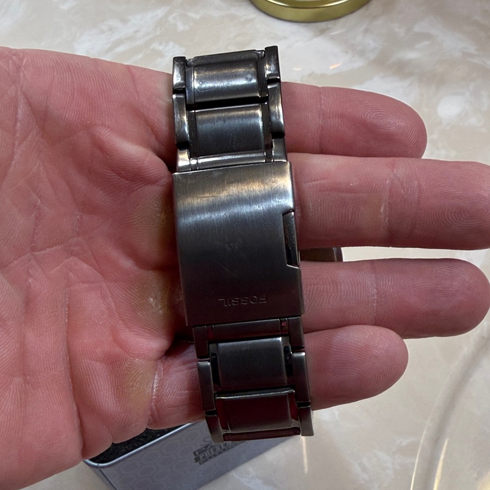Fossil Dark Gray Chronograph Watch - Picture 2 of 11